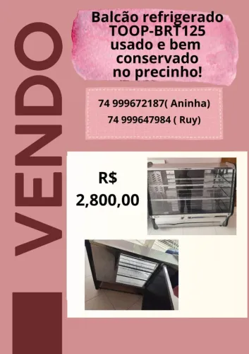 Balcão refrigerado TOOP-BRT125