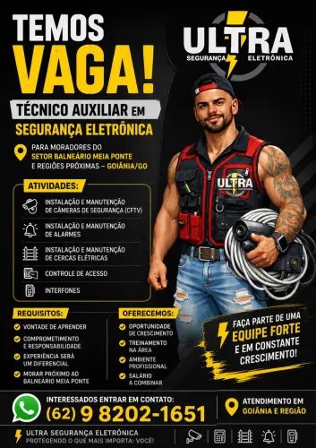 Auxiliar de segurança eletrônica
