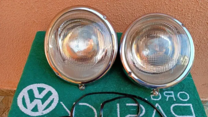 farois olho de boi cibie novos sem uso moska branca originais vw