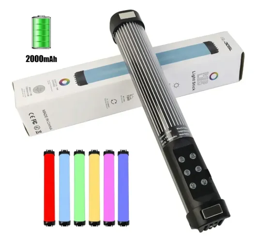 bastao lampada de luz led rgb portatil preenchimento fotografia recarregavel rl-30sl/31