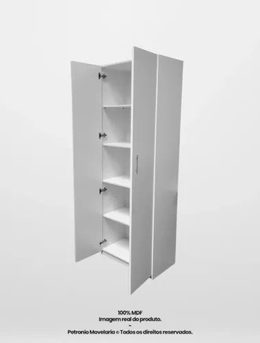 Armário de despensa multiuso com duas portas
