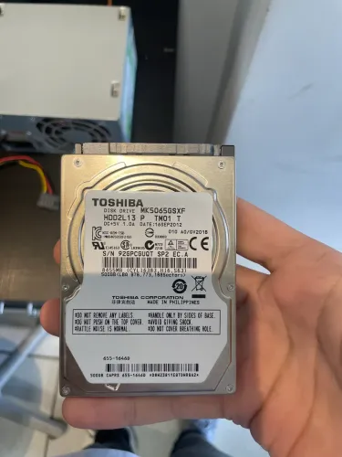 HD Toshiba 500GB - Não funcionando - Para peças
