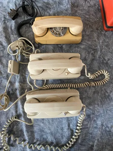 Lote telefones antigos tijolinho decorativos