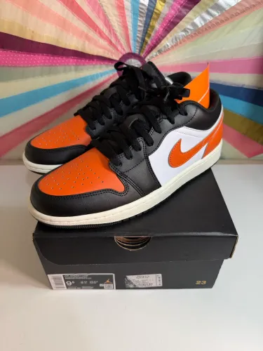 Nike Air Jordan 1 Low Black White Sail Starfish
