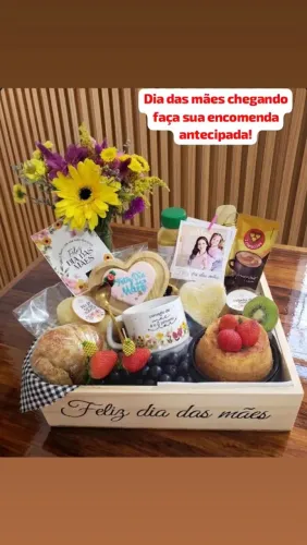 Cestas de café da manhã dia das mães