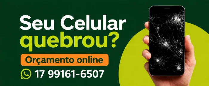 Aparelho quebrado ? A gente Resolve ! Troca de Telas, Baterias e Conectores .