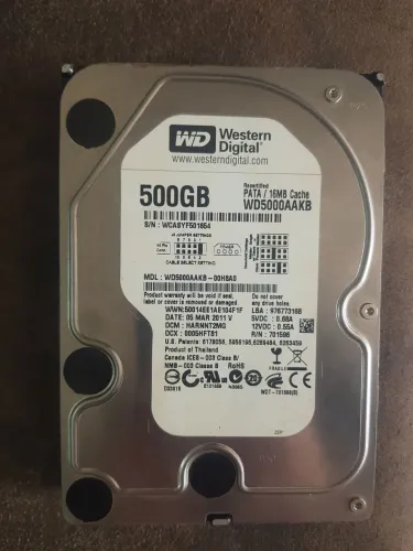 HD IDE 500gb WESTERN DIGITAL