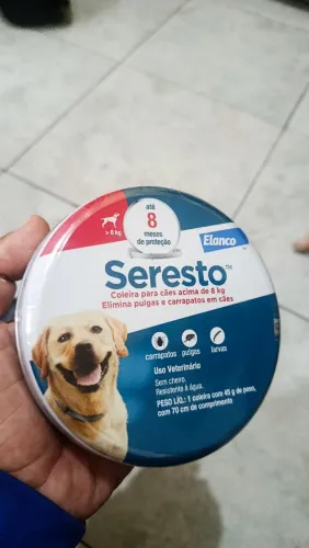 Coleira Seresto Elanco Para Cães Acima De 8kg - Nova / Lacrada