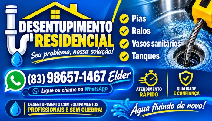 Desentupimentos residenciais