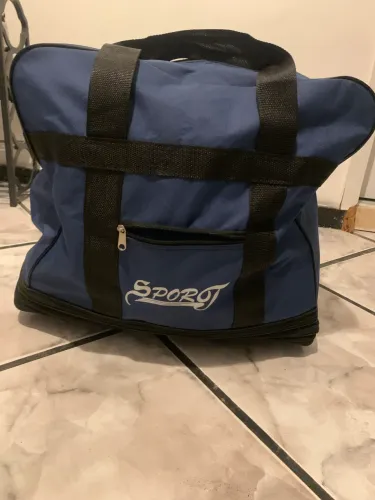 Bolsa Mala de viagem expansivel C/rodinha impermeavel azul