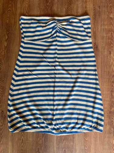 Blusa Dkny Bege/Azul algodão