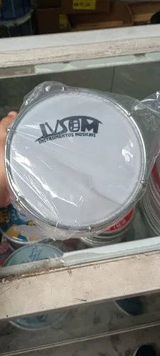Tamborim 6" polegadas Aço Inox profissional Ivsom na promoção