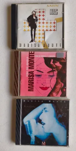 Lote 3 CDs Originais Marisa Monte - Grandes Sucessos (MPB)