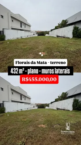 TERRENO COM 432m2 - FLORAIS DA MATA/ VÁRZEA GRANDE