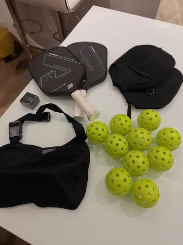 Kit Pickleball Hyperion Pro Series T700 USA Approved + 10 Bolas + Capas