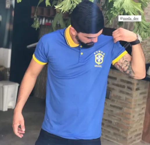 Camisa Polo da seleção tamanho G/GG