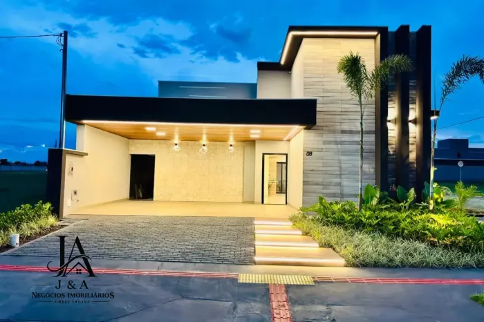 Imóvel com 3 quartos sendo 1 suíte, cozinha gourmet, piscina no Reserva Santa Inês