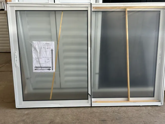 JANELA VITRO 2 FOLHAS SEM GRADE ALUMÍNIO BRANCO PREMIUM 25