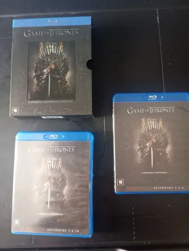 Box blu-ray game of thrones 1a temporada. Nunca usado.