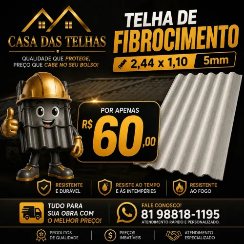 Telha 2,44x1,10 5mm