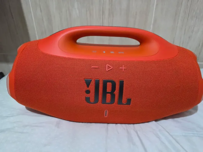 Boombox 4 laranja completa impecável na garantia