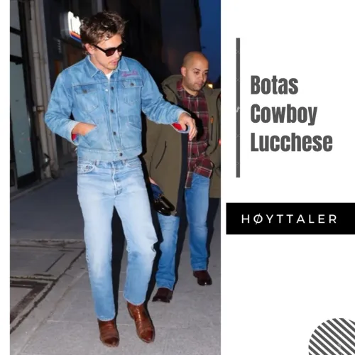 bota vintage cowboy western masculina lucchese