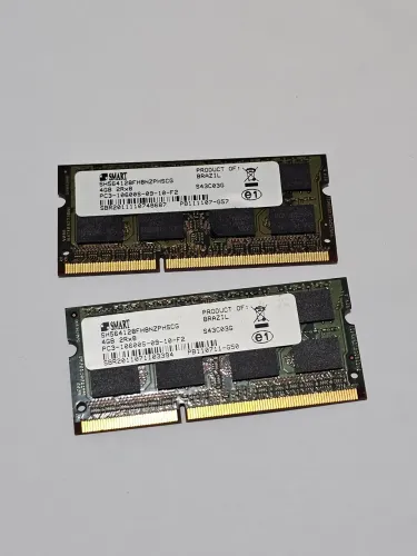 2 Memória RAM Smart 4GB cada DDR3 1333MHz