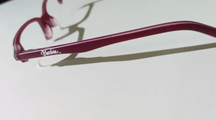 Armação de óculos de grau infantil da Barbie