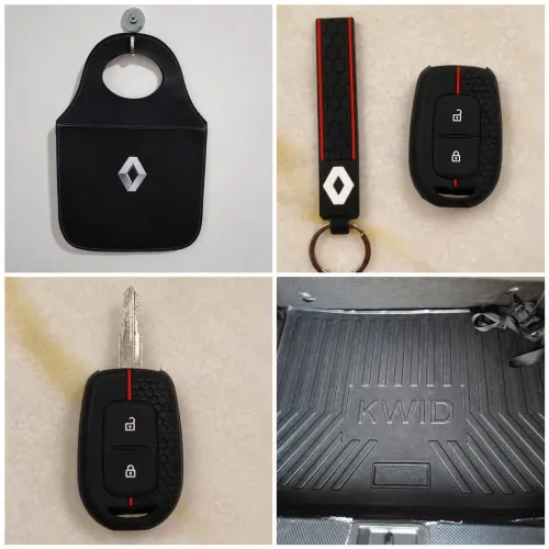 Kit kwid zen - tapete, capa de chave e lixeira