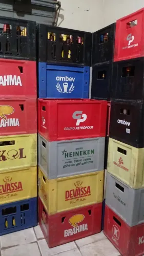 Vasilhames com Caixa (Cerveja 600ml e Refri 1L Retornável)