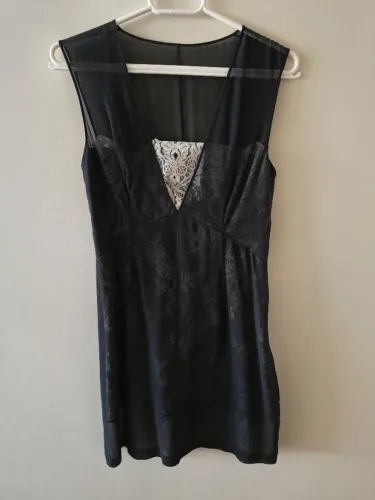 vestido preto festa com renda