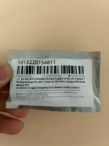 Chip TPM 2.0 14 Pinos