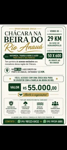 Chácara às margens do Rio Anauá