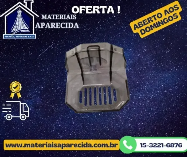 Saboneteira Fume Plastica Ventosa -nova