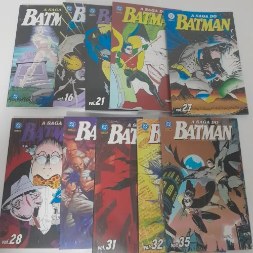 A saga do Batman panini vol. 13,16,21,24,27,28,30,31,32,35 cada 75,00