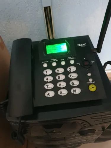 Telefone Celular Fixo Rural Teem TM 8230 Dual Chip - USADO
