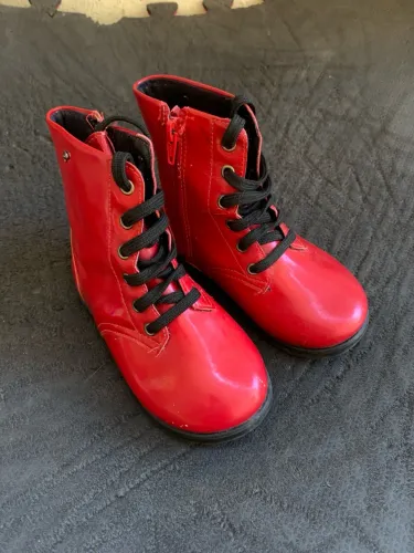 Bota/coturno Pampilli vermelho escuro/vinho 26/27