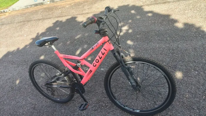Bicicleta Gps Dupla Suspensão Aro 26 V-brake 21marchas Colli