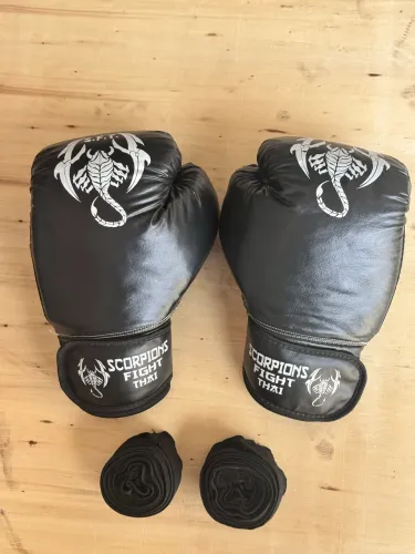 Luvas + Bandagens Para Boxe