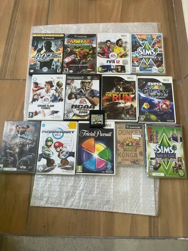 Lote de jogos Nintendo + PlayStation + pc