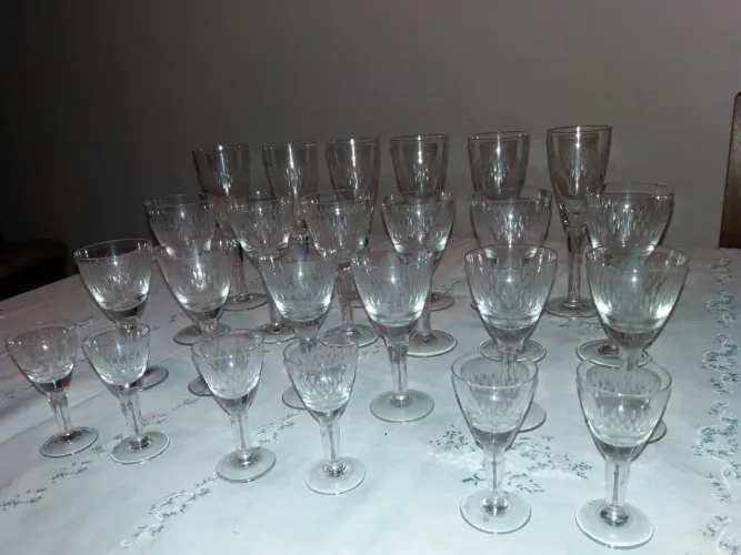 Conjunto de taças de cristal