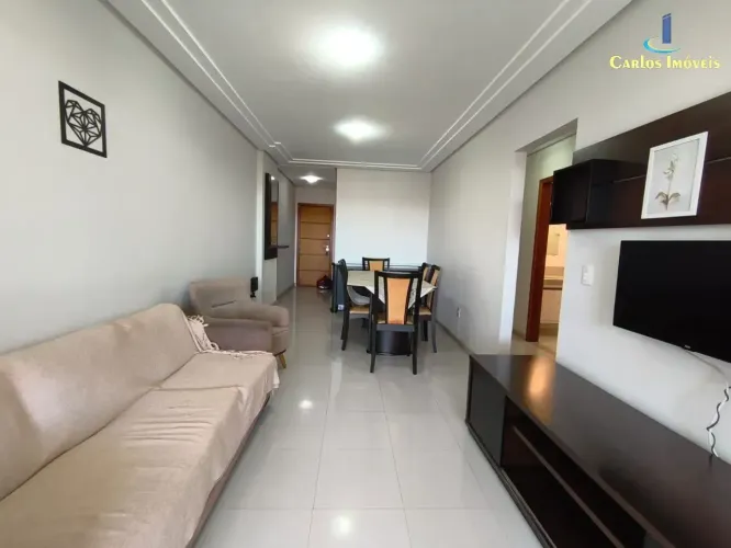 Apartamento 3 Quartos sendo 1 Suíte 2 Vagas Mobiliado Locação Anual na Praia do Morro - Gu