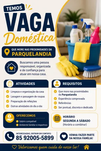 Vaga de domestica
