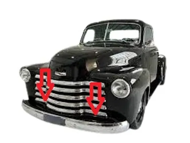 Saia Bigode Para-choque Dianteiro Chevrolet 3100 Boca De Sapo 1947 à 1953 Chapa 18