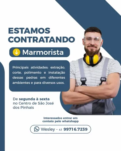 Vaga marmorista/marmoreiro