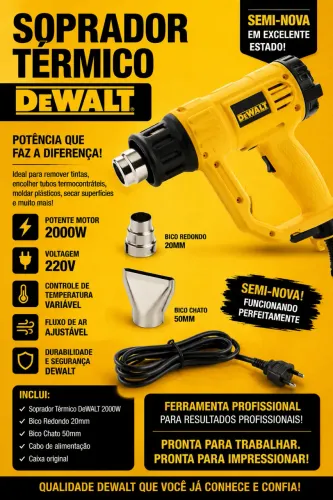 Soprador térmico DeWalt