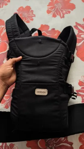 Bolsa Canguru Carregador Ergonômico Até 25kg Assento Aiebao Cor Preto