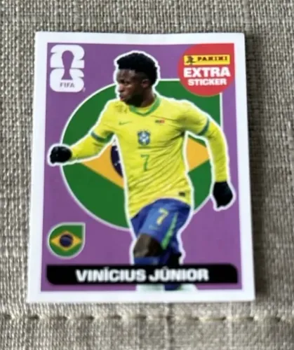 Figurinha Extra Vini Jr (roxa) Copa do Mundo 2026 -PANINI