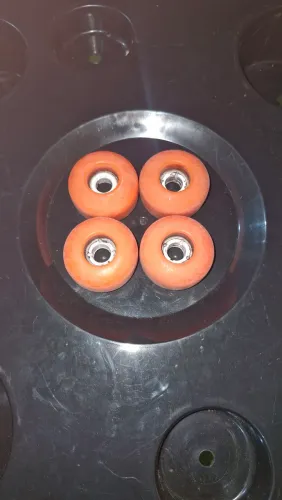 Kit 4 Rodas para Skate Street Usadas - Cor Laranja