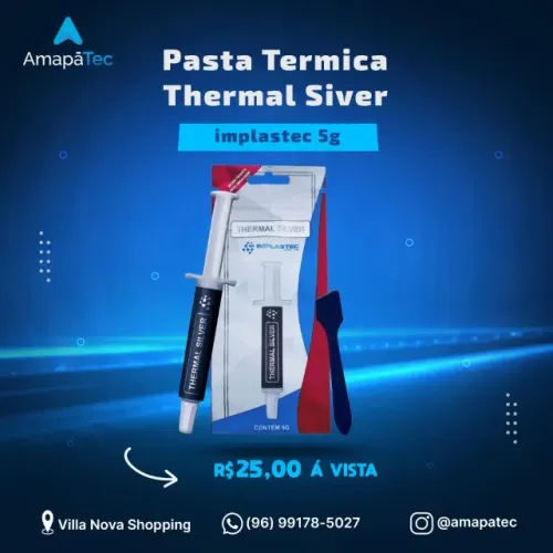 Pasta Térmica Thermal Silver Seringa 5G Prata